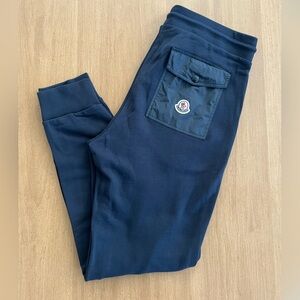 Moncler Navy Joggers with Pocket Detail